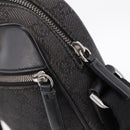 GUCCI GG Canvas Shoulder Bag Black Silver 101680 Auth ka5778-10