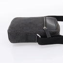 GUCCI GG Canvas Shoulder Bag Black Silver 101680 Auth ka5778-4