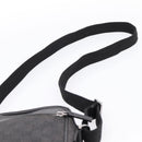 GUCCI GG Canvas Shoulder Bag Black Silver 101680 Auth ka5778-8