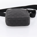 GUCCI GG Canvas Shoulder Bag Black Silver 101680 Auth ka5778-5