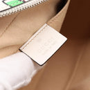 GUCCI GG Marmont Apple Shoulder Bag Leather White Silver 447632 Auth ka5779M-16
