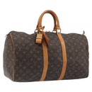 LOUIS VUITTON Monogram Keepall 45 Boston Bag M41428 LV Auth ka5780A-1