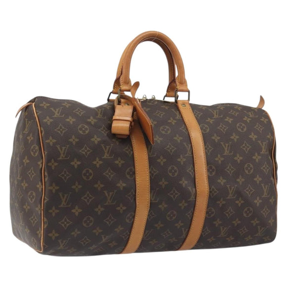 LOUIS VUITTON Monogram Keepall 45 Boston Bag M41428 LV Auth ka5780A