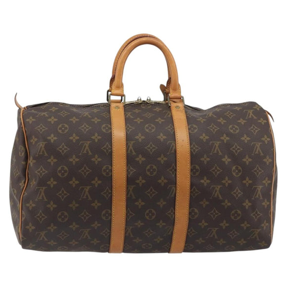 LOUIS VUITTON Monogram Keepall 45 Boston Bag M41428 LV Auth ka5780A