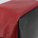 LOUIS VUITTON Epi Petit Noe Shoulder Bag Bicolor Black Red M44172 LV Auth ka5782-16