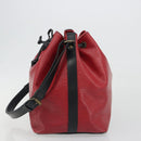 LOUIS VUITTON Epi Petit Noe Shoulder Bag Bicolor Black Red M44172 LV Auth ka5782-3