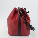 LOUIS VUITTON Epi Petit Noe Shoulder Bag Bicolor Black Red M44172 LV Auth ka5782-4