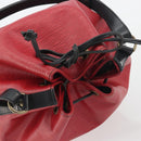 LOUIS VUITTON Epi Petit Noe Shoulder Bag Bicolor Black Red M44172 LV Auth ka5782-6