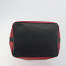 LOUIS VUITTON Epi Petit Noe Shoulder Bag Bicolor Black Red M44172 LV Auth ka5782-5