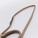 Miu Miu Hand Bag Leather 2way Beige Gold Auth ka5783A-14
