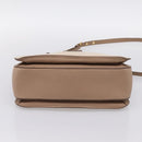 Miu Miu Hand Bag Leather 2way Beige Gold Auth ka5783A-5