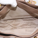 Miu Miu Hand Bag Leather 2way Beige Gold Auth ka5783A-11