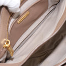 Miu Miu Hand Bag Leather 2way Beige Gold Auth ka5783A-22