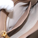 Miu Miu Hand Bag Leather 2way Beige Gold Auth ka5783A-23