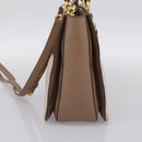 Miu Miu Hand Bag Leather 2way Beige Gold Auth ka5783A-4