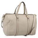 GUCCI Micro GG Canvas Guccissima Bag Leather 2way Beige 322231 Auth ka5784-1