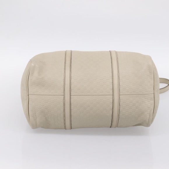 GUCCI Micro GG Canvas Guccissima Bag Leather 2way Beige 322231 Auth ka5784