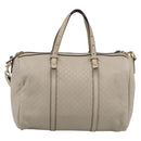 GUCCI Micro GG Canvas Guccissima Bag Leather 2way Beige 322231 Auth ka5784-13