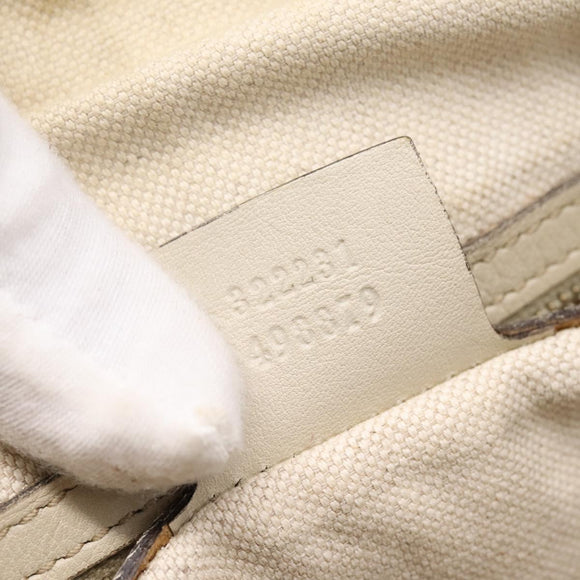 GUCCI Micro GG Canvas Guccissima Bag Leather 2way Beige 322231 Auth ka5784