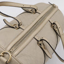 GUCCI Micro GG Canvas Guccissima Bag Leather 2way Beige 322231 Auth ka5784-6