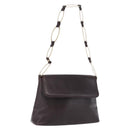GUCCI Shoulder Bag Leather Black Gold 001 3444 1804 Auth ka5785-1