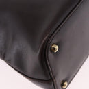 GUCCI Shoulder Bag Leather Black Gold 001 3444 1804 Auth ka5785-15