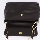 GUCCI Shoulder Bag Leather Black Gold 001 3444 1804 Auth ka5785-17