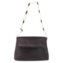 GUCCI Shoulder Bag Leather Black Gold 001 3444 1804 Auth ka5785-13