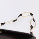 GUCCI Shoulder Bag Leather Black Gold 001 3444 1804 Auth ka5785-8