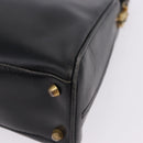 BALENCIAGA Shoulder Bag Leather Black Gold Auth ka5786-11