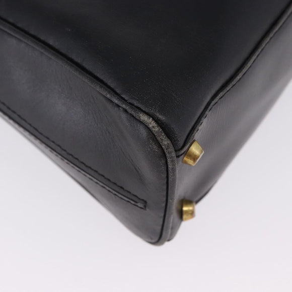 BALENCIAGA Shoulder Bag Leather Black Gold Auth ka5786