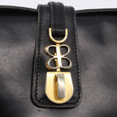 BALENCIAGA Shoulder Bag Leather Black Gold Auth ka5786-14