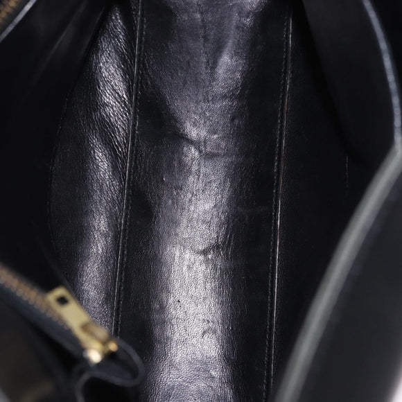 BALENCIAGA Shoulder Bag Leather Black Gold Auth ka5786