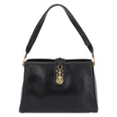 BALENCIAGA Shoulder Bag Leather Black Gold Auth ka5786-2
