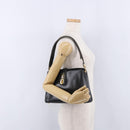BALENCIAGA Shoulder Bag Leather Black Gold Auth ka5786-22