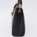 BALENCIAGA Shoulder Bag Leather Black Gold Auth ka5786-4