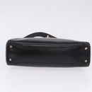 BALENCIAGA Shoulder Bag Leather Black Gold Auth ka5786-9