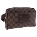 LOUIS VUITTON Damier Ebene Bum Bag Brooklyn Waist Bag N41101 LV Auth ka5788A-1