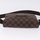 LOUIS VUITTON Damier Ebene Bum Bag Brooklyn Waist Bag N41101 LV Auth ka5788A-6