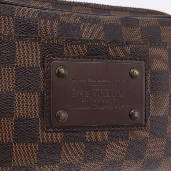 LOUIS VUITTON Damier Ebene Bum Bag Brooklyn Waist Bag N41101 LV Auth ka5788A