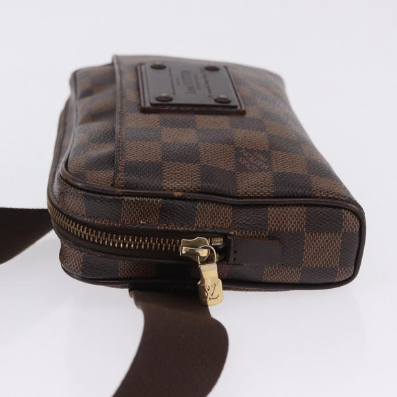 LOUIS VUITTON Damier Ebene Bum Bag Brooklyn Waist Bag N41101 LV Auth ka5788A