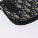 Christian Dior Trotter Canvas Saddle Oblique Jacquard Bag Navy Auth ka5789M-16