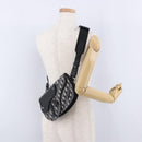 Christian Dior Trotter Canvas Saddle Oblique Jacquard Bag Navy Auth ka5789M-24