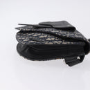 Christian Dior Trotter Canvas Saddle Oblique Jacquard Bag Navy Auth ka5789M-3