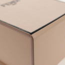 FENDI Shoulder Bag Leather Beige Gold Auth ka578M-15