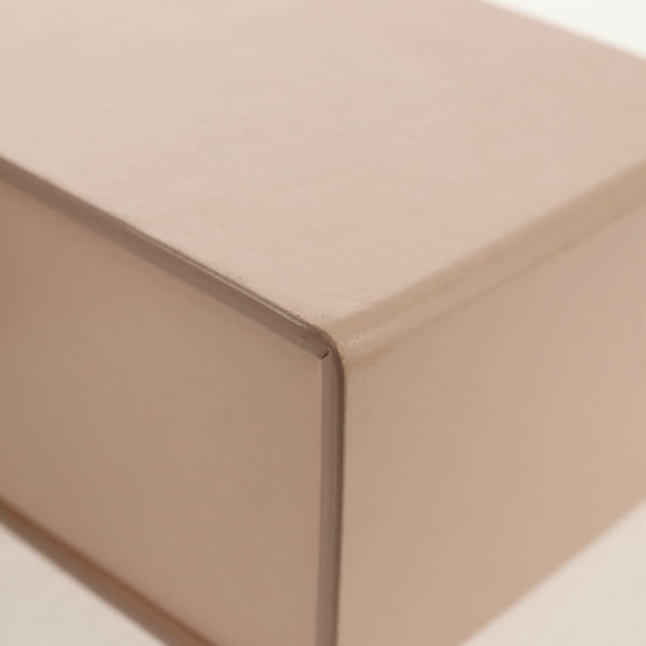 FENDI Shoulder Bag Leather Beige Gold Auth ka578M