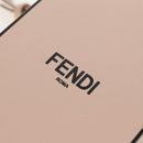 FENDI Shoulder Bag Leather Beige Gold Auth ka578M-19