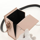 FENDI Shoulder Bag Leather Beige Gold Auth ka578M-9