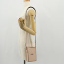 FENDI Shoulder Bag Leather Beige Gold Auth ka578M-24