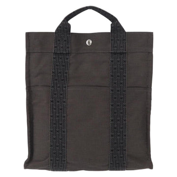 HERMES Her Line A Dos MM Backpack Canvas Gray Silver Auth ka579 - 0